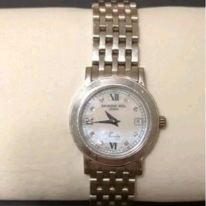 Raymond Weil Silver Tone Toccata Ladies watch 5393 MOP Swiss Made Diamonds